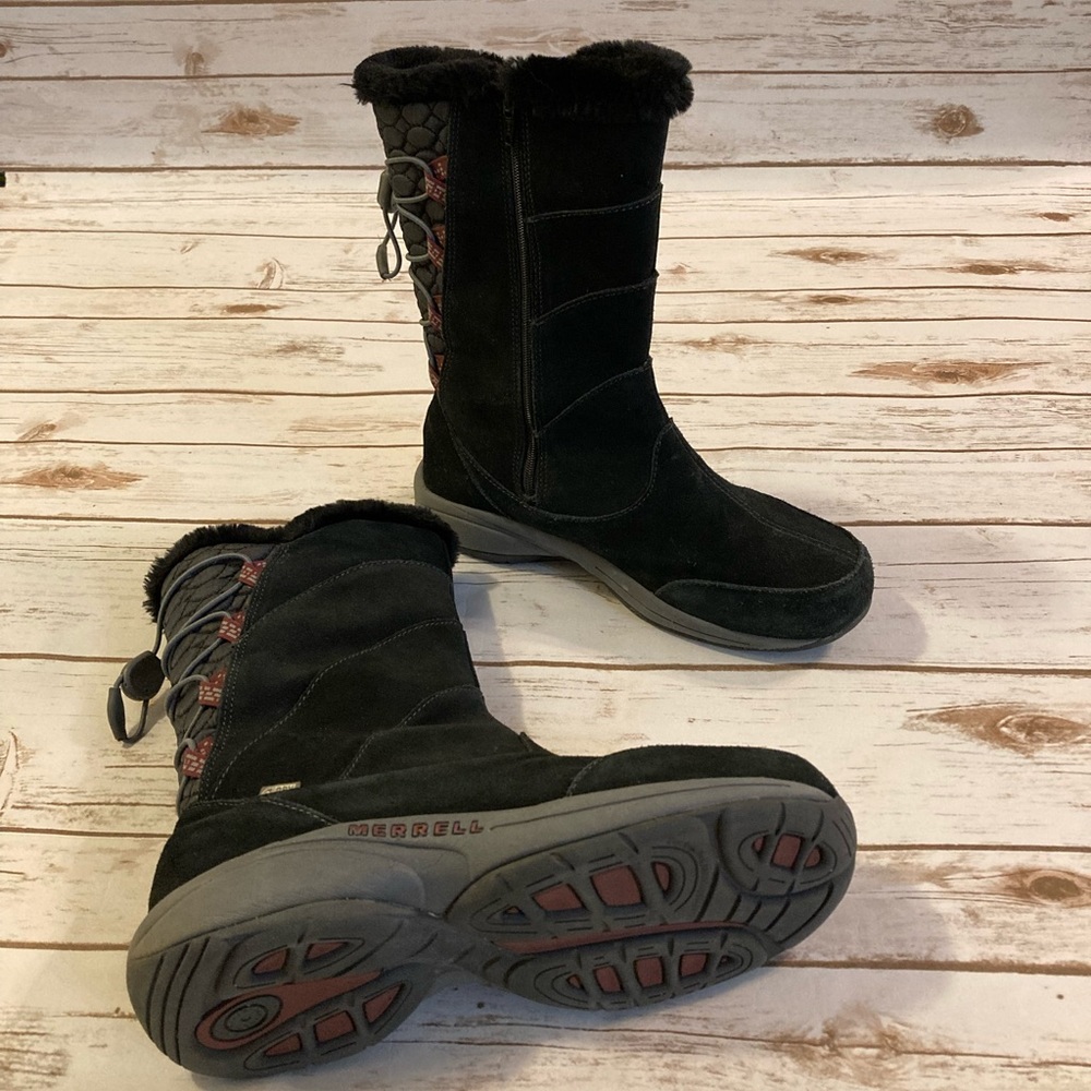 Merrell Jovilee Alp Waterproof Black Boots 8.5